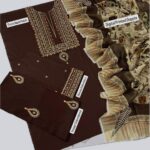 3 Pcs Women's Unstitched Embroidered