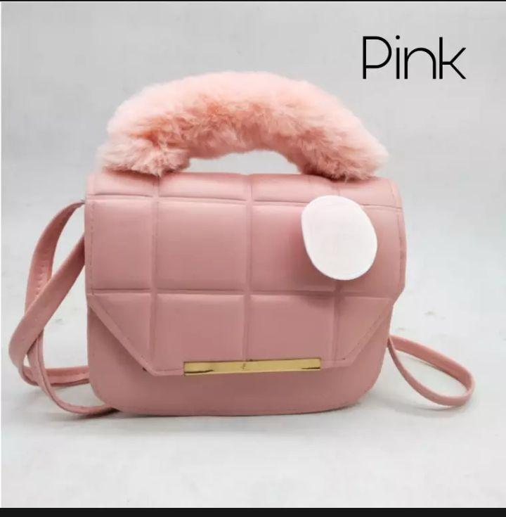 Girl's Rexine Plain Shoulder Bag