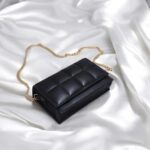 Girl's Stylish Black Crossbody Bag-1 Pc