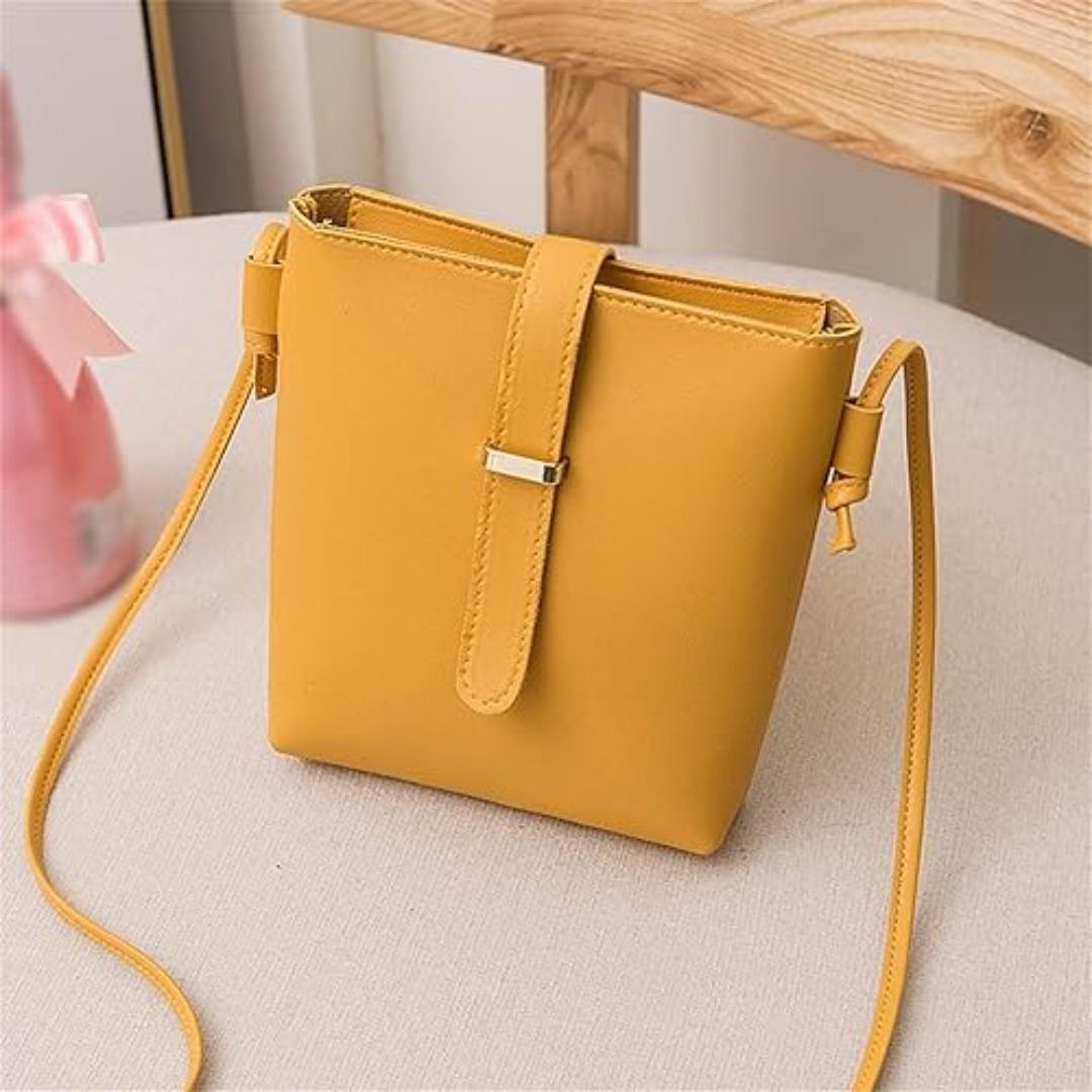 Mini Girl's Yellow Crossbody Bag - 1 Pc