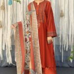 3 Pcs Women's Unstitched Embroidered Suit (3)