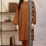 3 Pcs Women's Unstitched Printed Suit